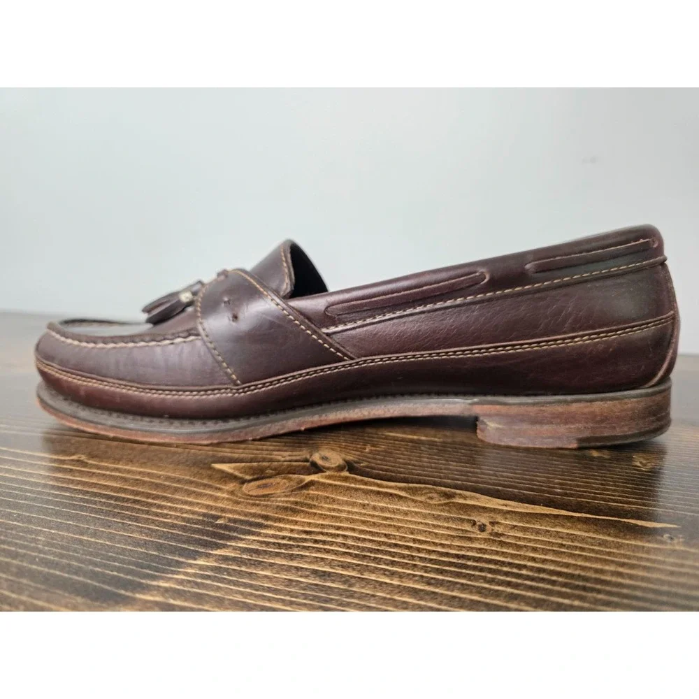 Dexter Men's Shoes‎ Size 10 Brown Leather Slip On Boat Loafers 945256 USA